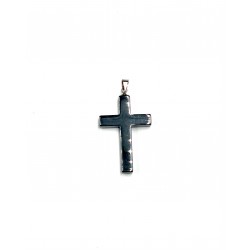 Pendentif croix Hématite