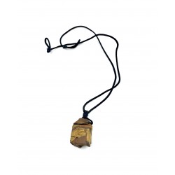 Pendentif pierre brute Oeil...