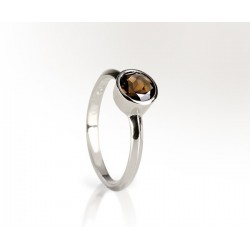 Bague Quartz fumé