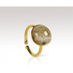 Bague Quartz rutilé
