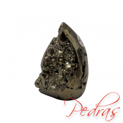 Pyrite biforme flamme