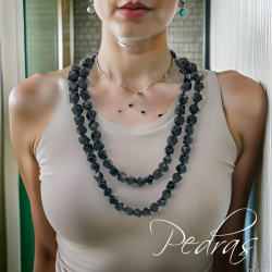 Sautoir Obsidienne noire