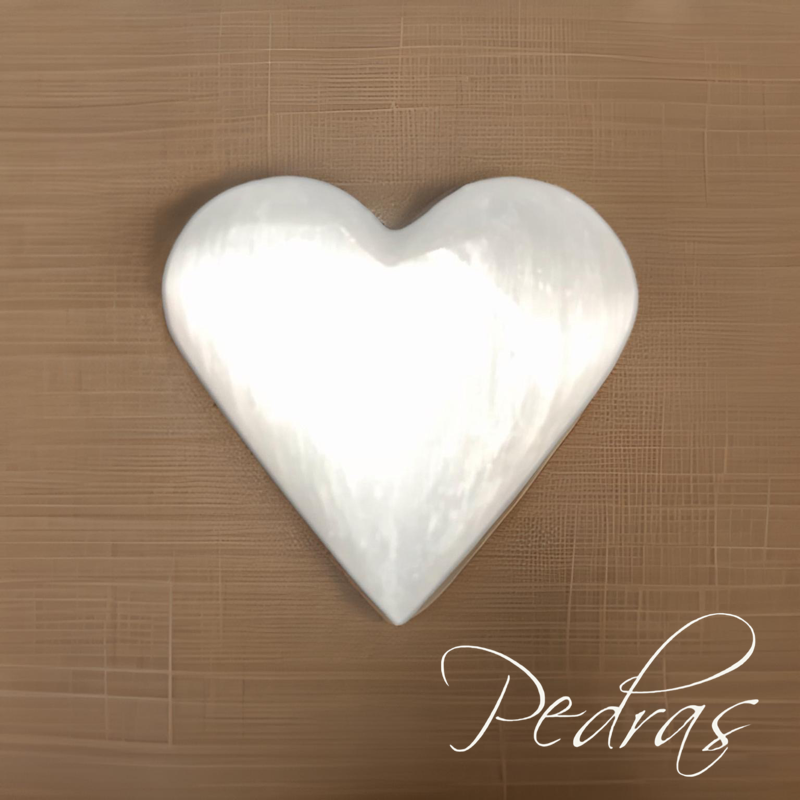 Coeur Sélénite 8cm