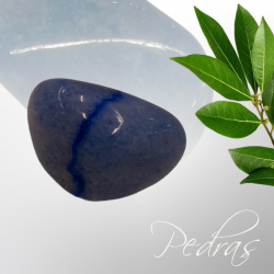 Pierre Quartz bleu roulées