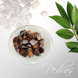 Pierre roulée Oeil de tigre rouge