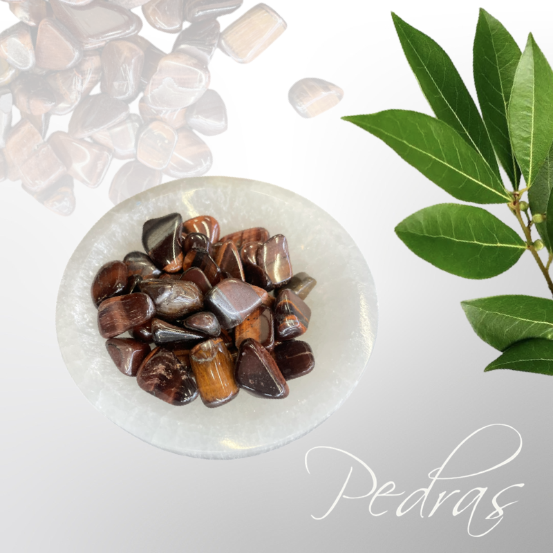 Pierre roulée Oeil de tigre rouge