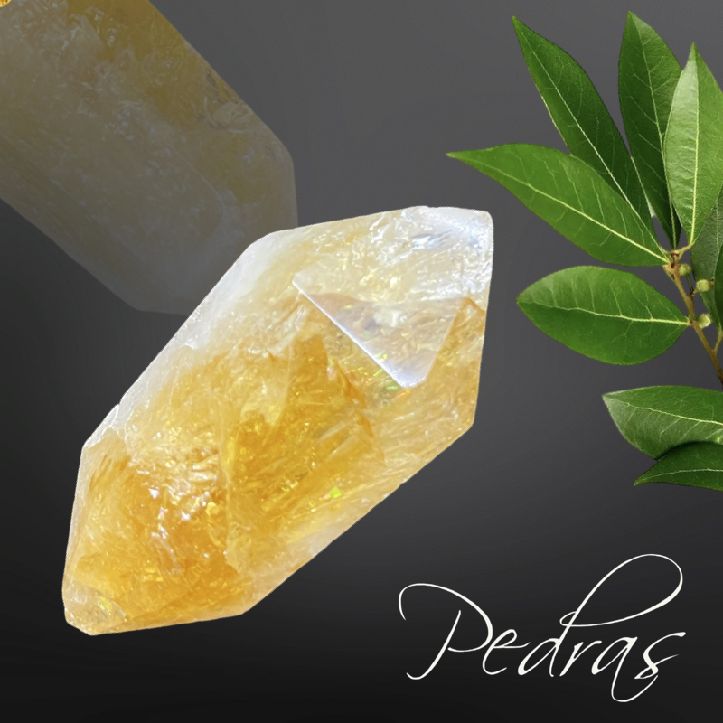 Pointe de Citrine biterminée