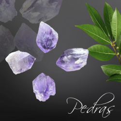 Pointe brute d'améthyste