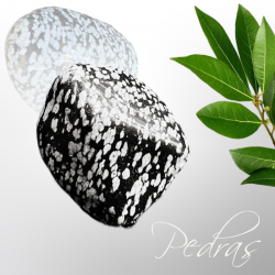 Pierres roulées Obsidienne flocon de neige