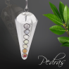 Pendule Cristal de roche 7 CHAKRAS Pendule Cristal de roche 7 CHAKRAS