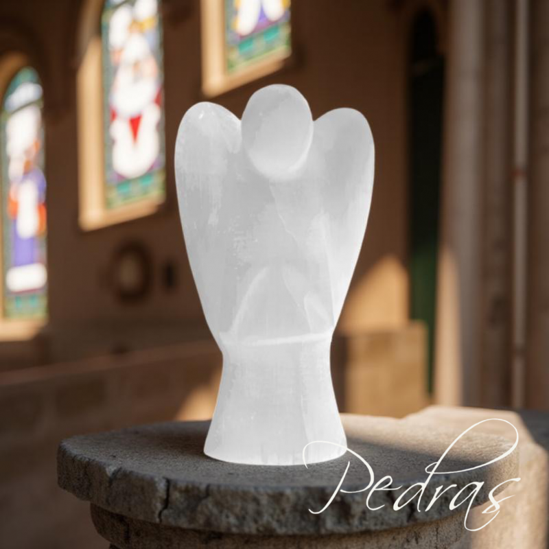 Lampe ange Sélénite