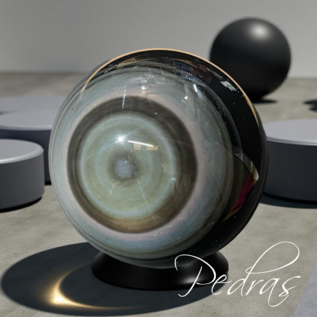 Boule d’obsidienne oeil céleste Boule d’obsidienne oeil céleste