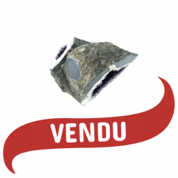 Améthyste brute 2 ouvertures