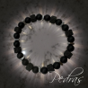 Bracelet Homme Onyx dépoli, Lave carré et carré plat en hematite galvanisée Bracelet Homme Onyx dépoli, Lave carré et carré plat en hematite galvanisée