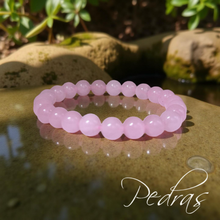 Bracelet Quartz Rose 8mm Bracelet Quartz Rose 8mm