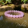 Bracelet Quartz Rose 8mm Bracelet Quartz Rose 8mm