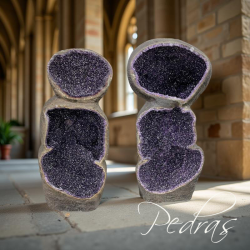 Dupla de geode de Ametista