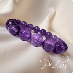 Bracelet Améthyste 12mm Q.AA