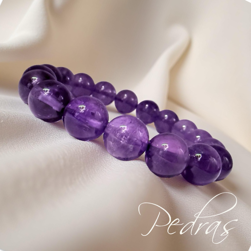 Bracelet Améthyste 12mm Q.AA