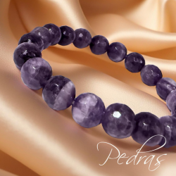 Pulseira Ametista Chevron...