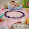 Pulseira infantil Ametista 4mm Pulseira infantil Ametista 4mm