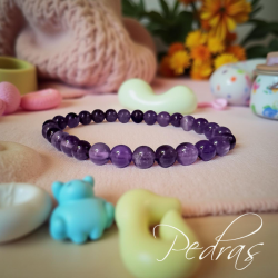 Pulseira infantil Ametista 6mm