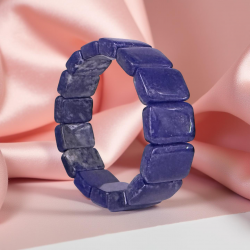 Bracelet Lapis-lazuli - Pierre plate