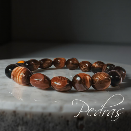 Bracelet Oeil de Tigre grain Bracelet Oeil de Tigre grain