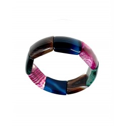 Bracelet Agate multi couleur