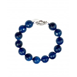 Bracelet Agate bleue