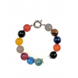 Bracelet agate Multi couleur