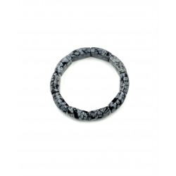Bracelet Obsidienne flocon...