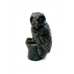 Hibou en Labradorite