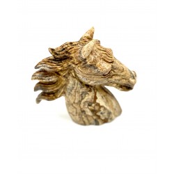 Tête de cheval Jaspe paysage