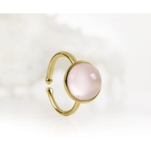 Anel Quartzo Rosa