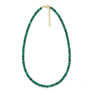 Colar de Malaquita Natural 6 mm